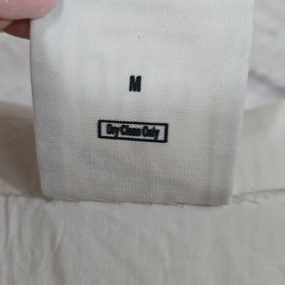 Pith Wanderlust Paris Eiffel Tower Blouse White Printed Top Unique Artistic Fun - Picture 10 of 13